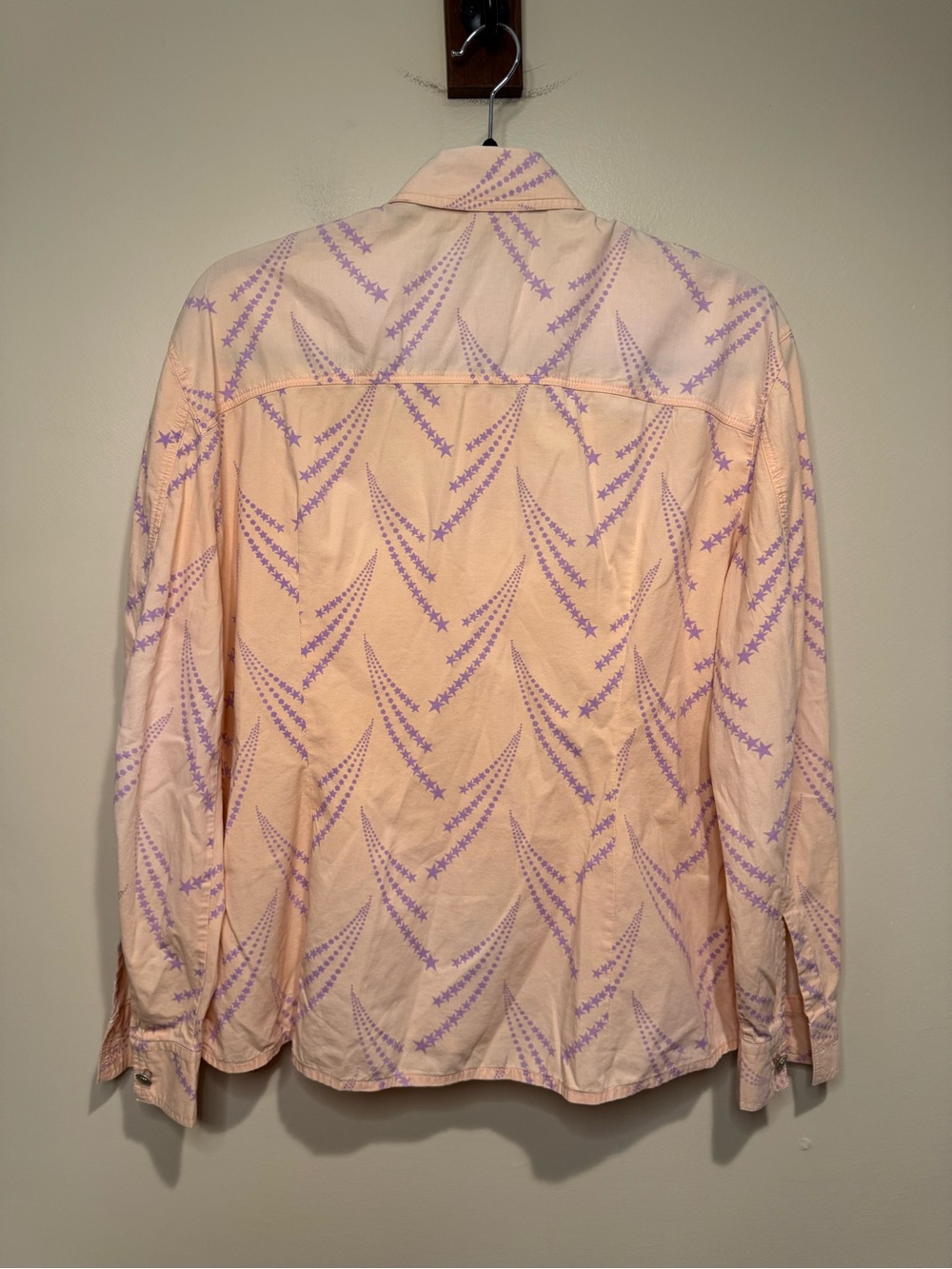 Vintage Versace Jeans Couture Ittierre button down Blouse shooting stars - Picture 13 of 14